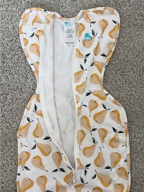 Love to Dream Yellow Pear Print Swaddle Up Stretch Cotton